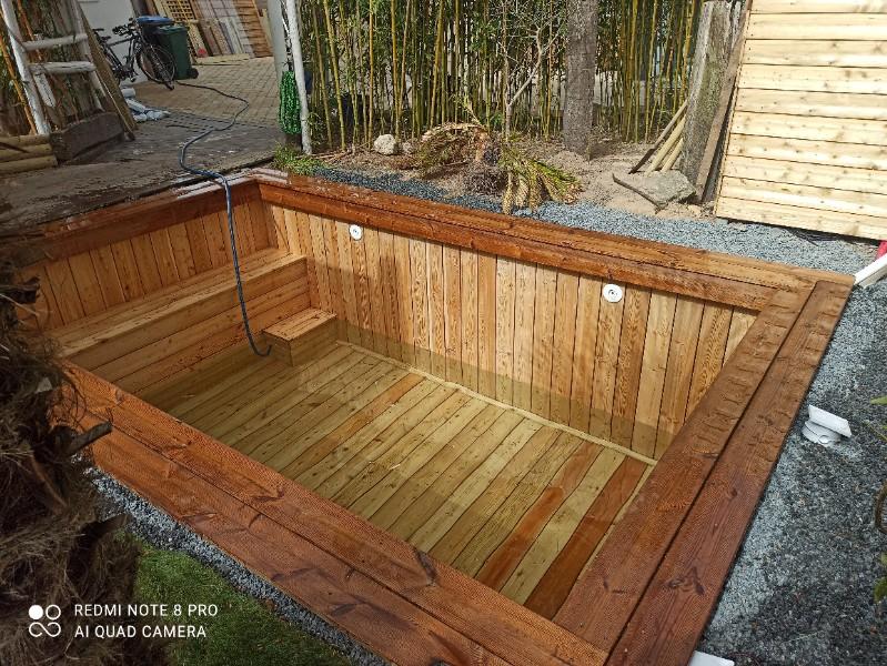 Création d'une piscine sur mesure en bois près de Nantes