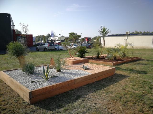 Création d'un jardin Mexicain pour une entreprise près de Nantes